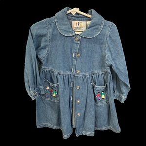 Newton Trading Co. vintage, long sleeve, cotton dress